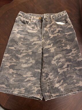 Denim Camo Jorts